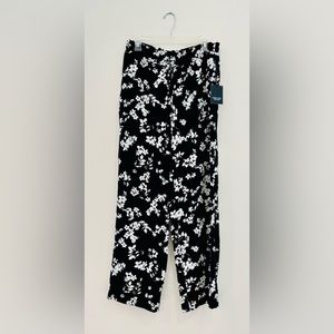 NWT SIMPLY VERA WANG Wide-Leg Floral Pants Women’s Size M